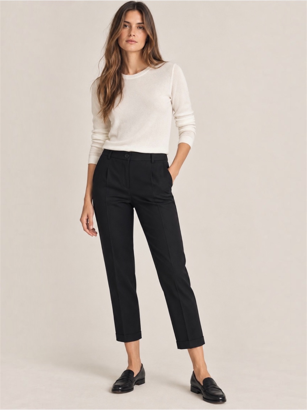 J.Crew Black Wool City Pants – Size 6